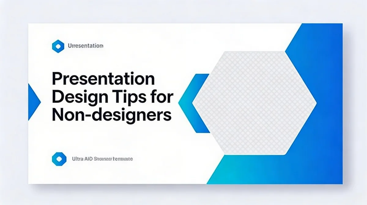 Visual hierarchy example showing how to guide the audience's eyes