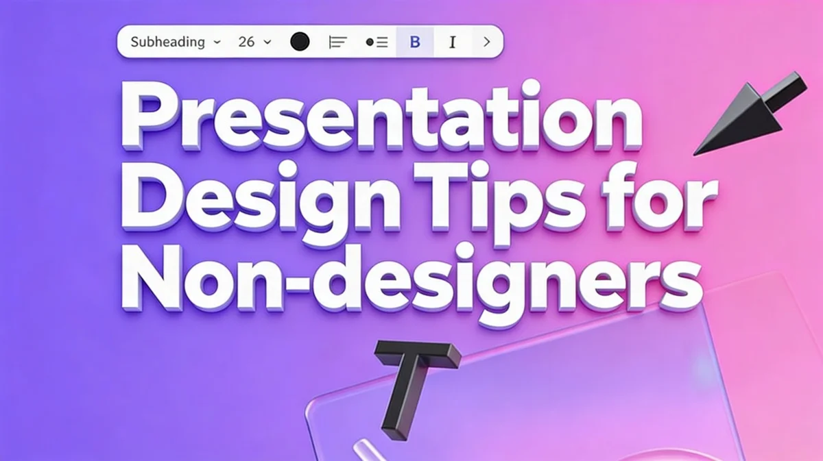 Clean typography and font choice examples for presentations