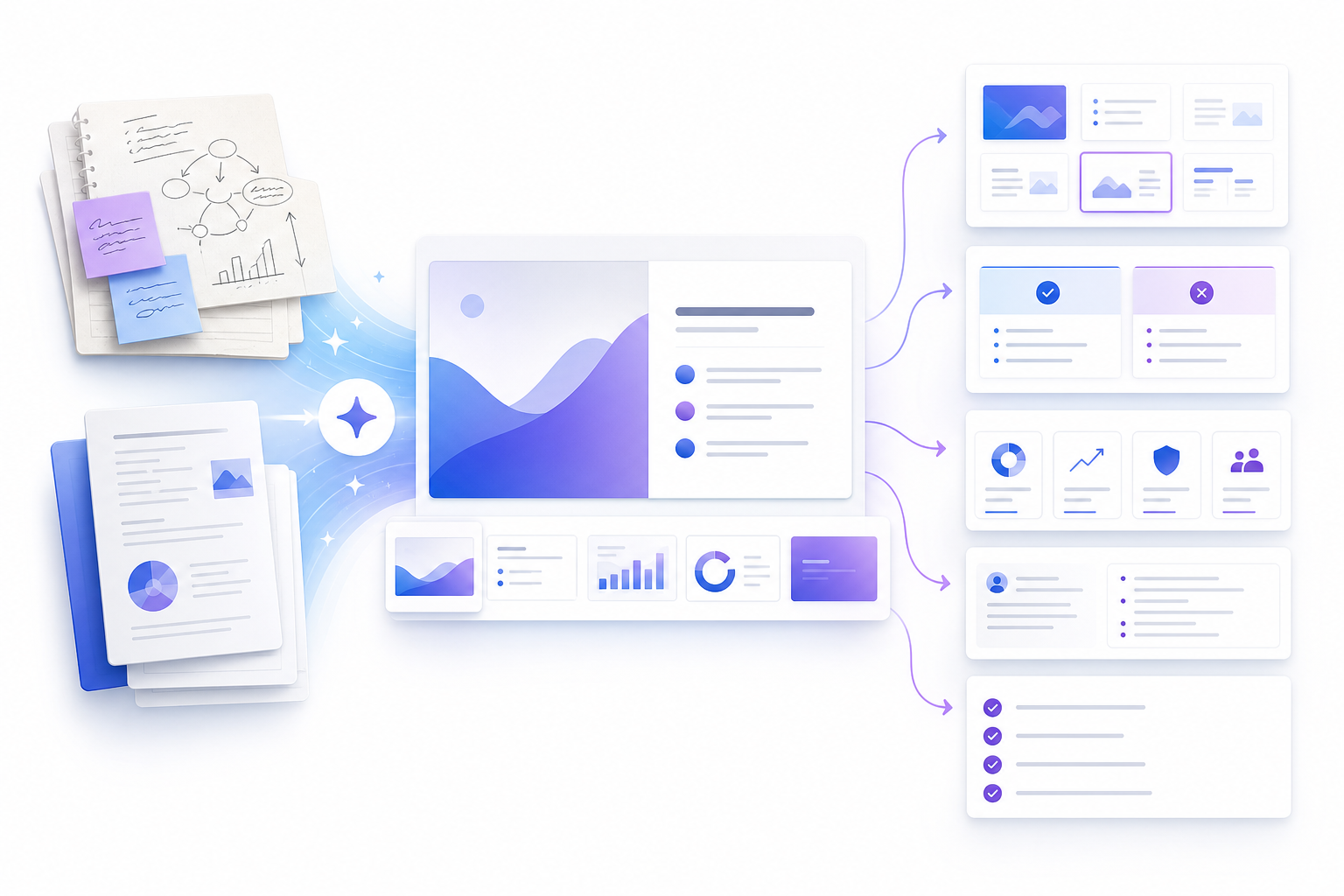 Create winning AI slide deck workflow from notes to structured deck template