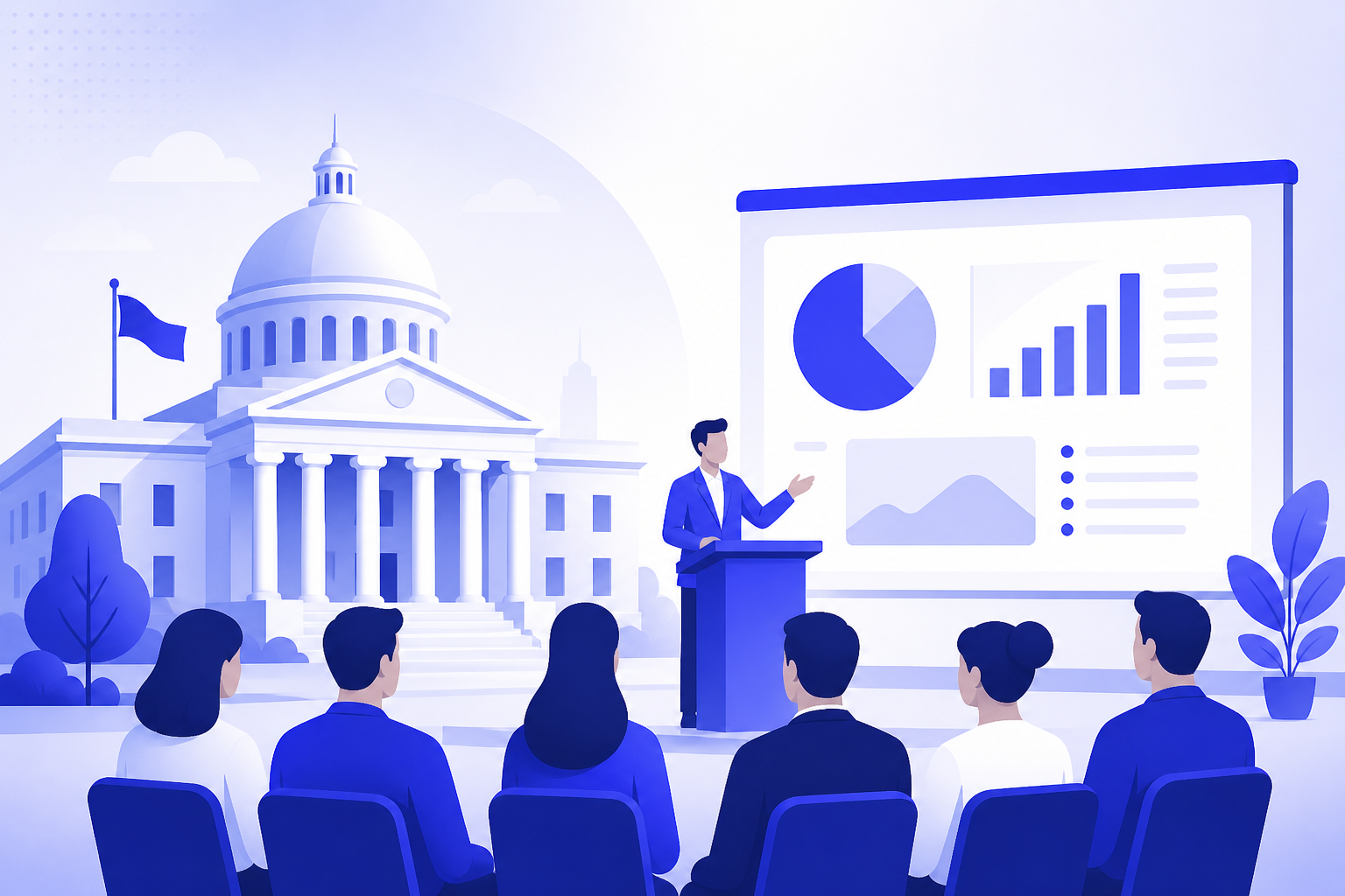 government presentation AI guide for PopAi Presentation Academy
