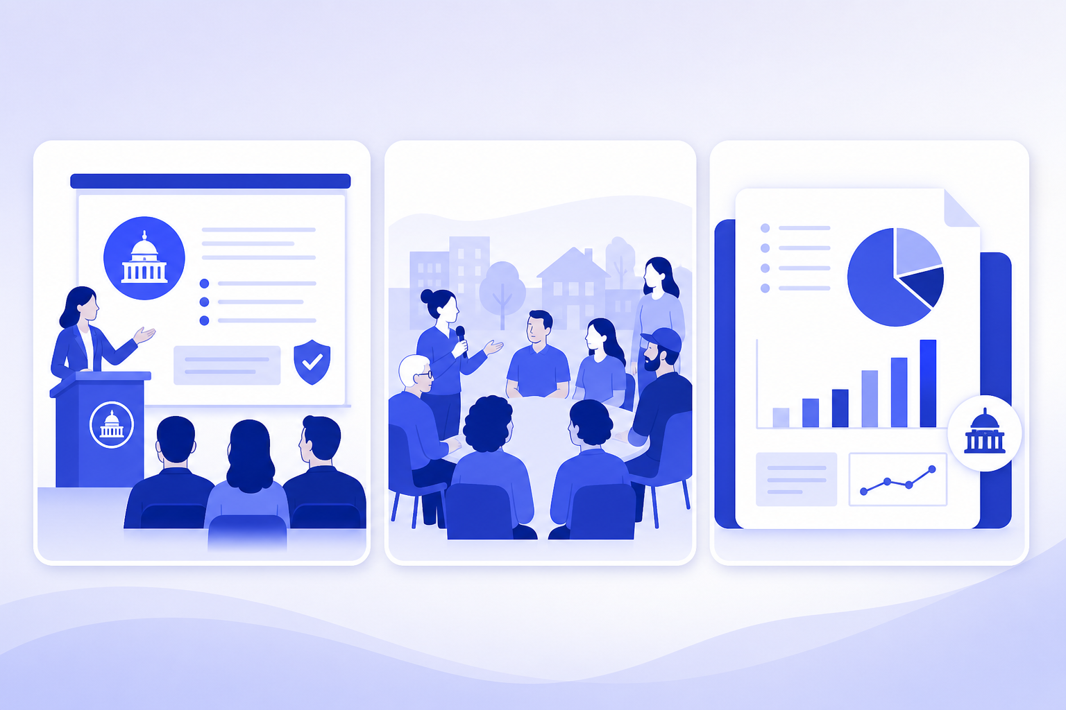 government presentation AI example for Example Workflows for Common Government Presentation Scenarios