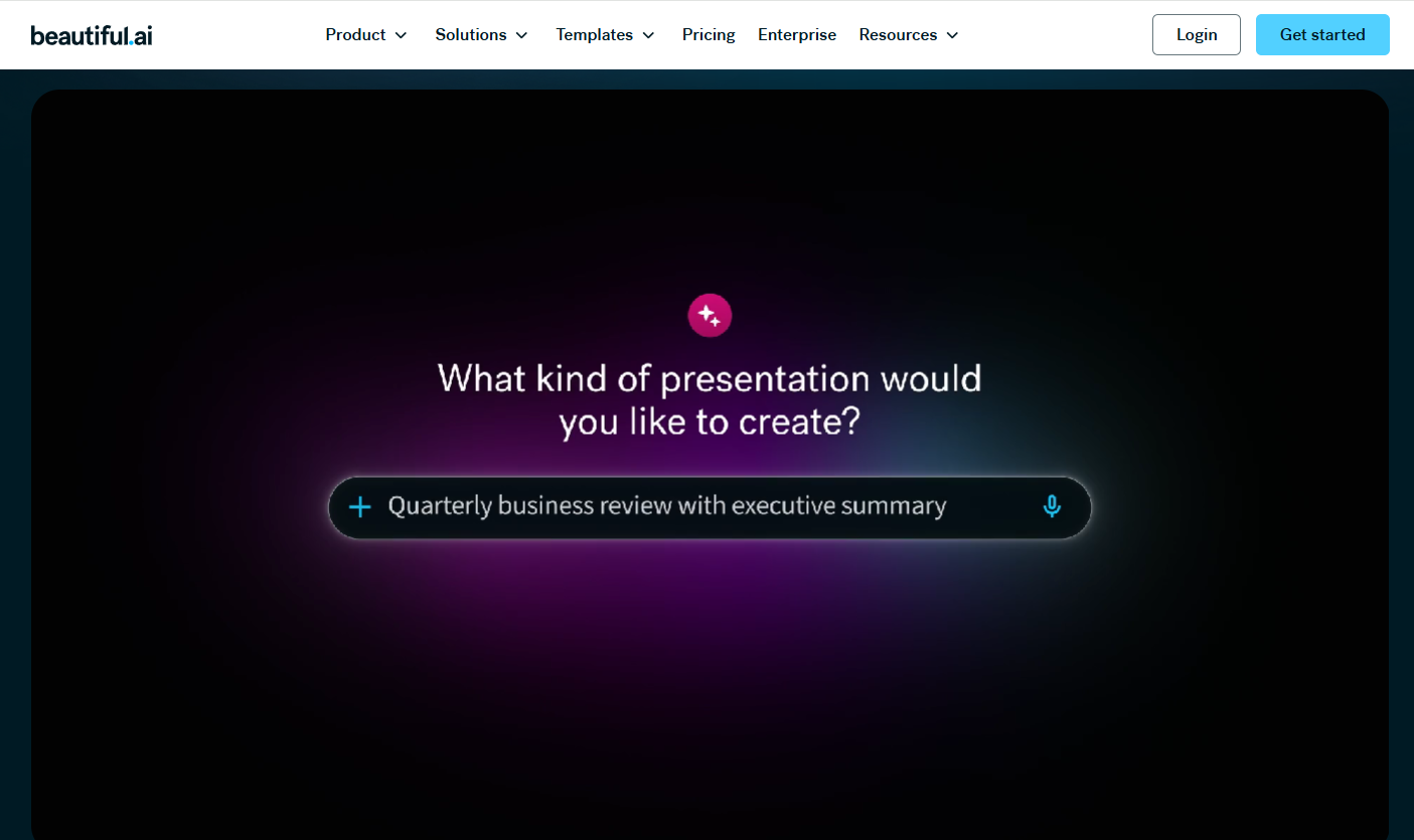 Beautiful.ai to create PowerPoint presentation workflow
