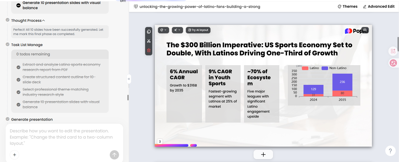 PopAi zero onboarding chat interface