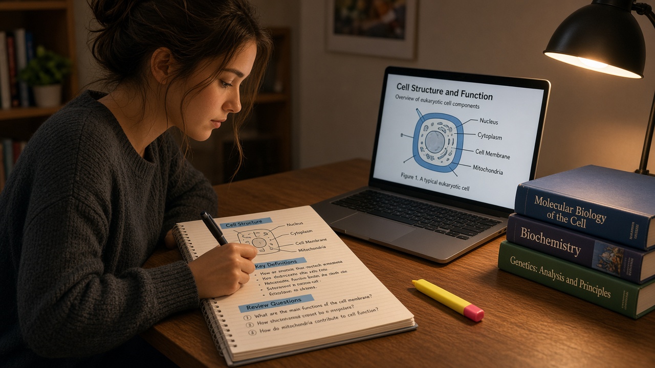 Student using PowerPoint to study guide AI to turn lecture slides into exam-ready notes