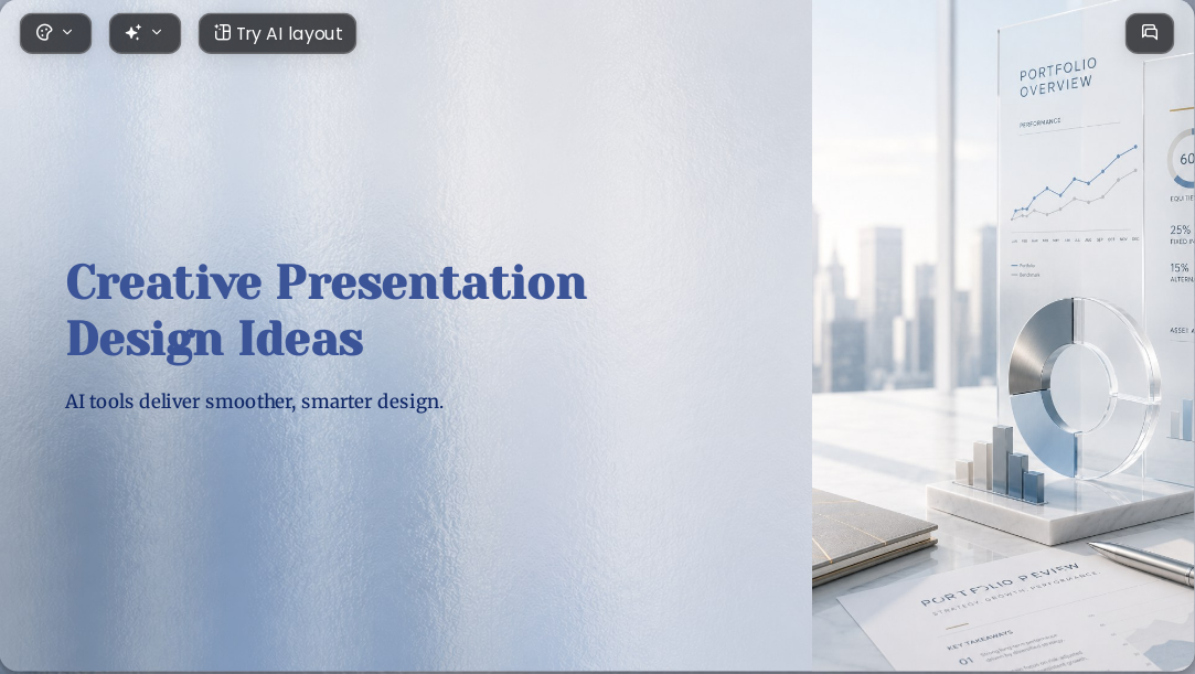 Investment Portfolio Review AI PowerPoint Templates for Financial Advisors 2026