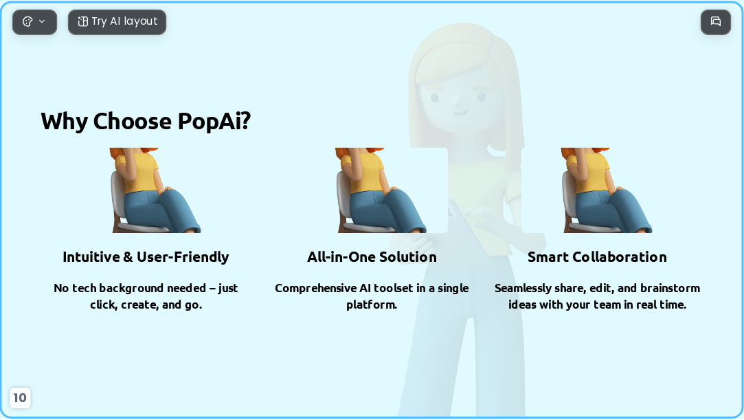 3D scene AI Presentation Template for Teaching Courseware 2026 - Slide 10
