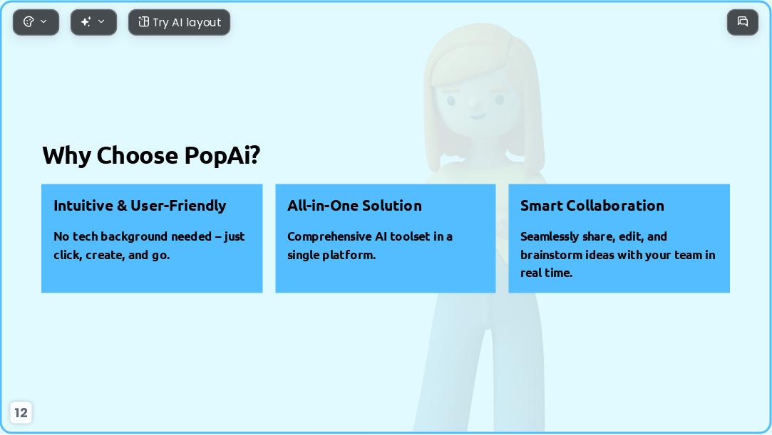 3D scene AI Presentation Template for Teaching Courseware 2026 - Slide 12
