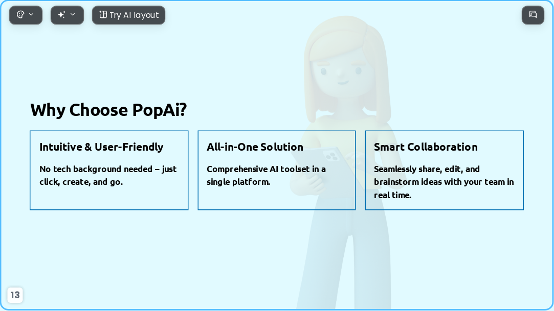 3D scene AI Presentation Template for Teaching Courseware 2026 - Slide 13