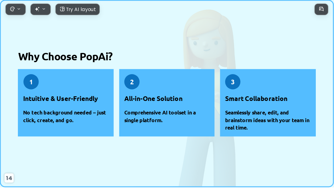 3D scene AI Presentation Template for Teaching Courseware 2026 - Slide 14
