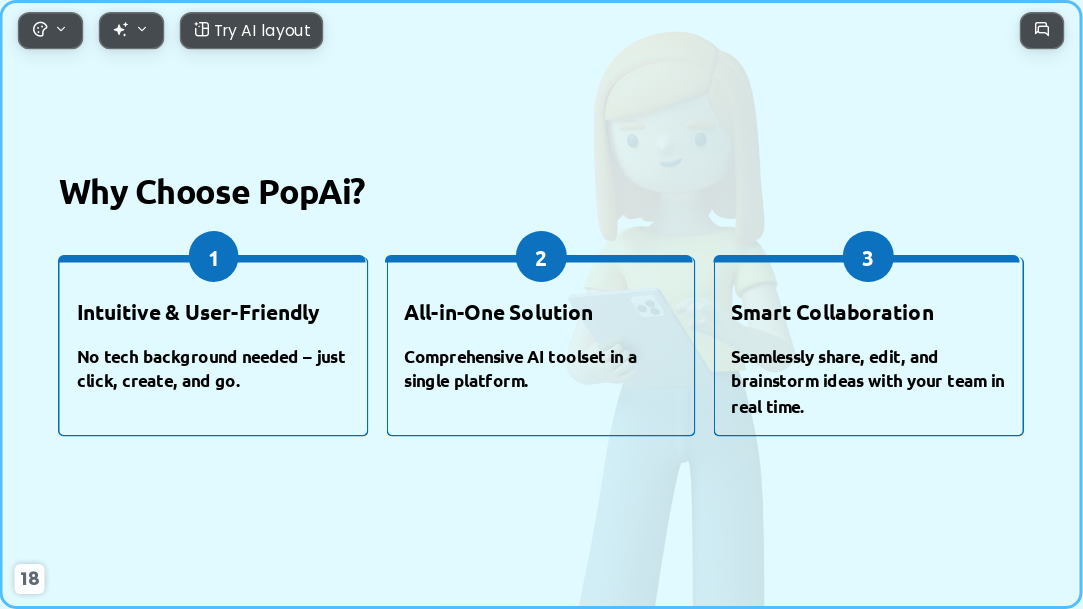 3D scene AI Presentation Template for Teaching Courseware 2026 - Slide 18