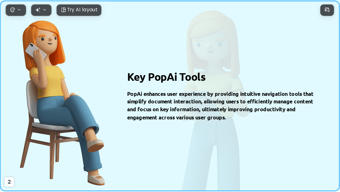3D scene AI Presentation Template for Teaching Courseware 2026 - Slide 2