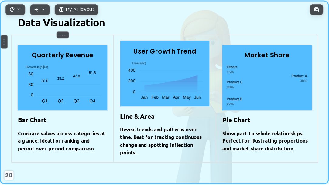 3D scene AI Presentation Template for Teaching Courseware 2026 - Slide 20