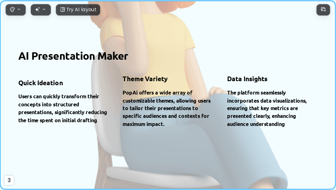 3D scene AI Presentation Template for Teaching Courseware 2026 - Slide 3
