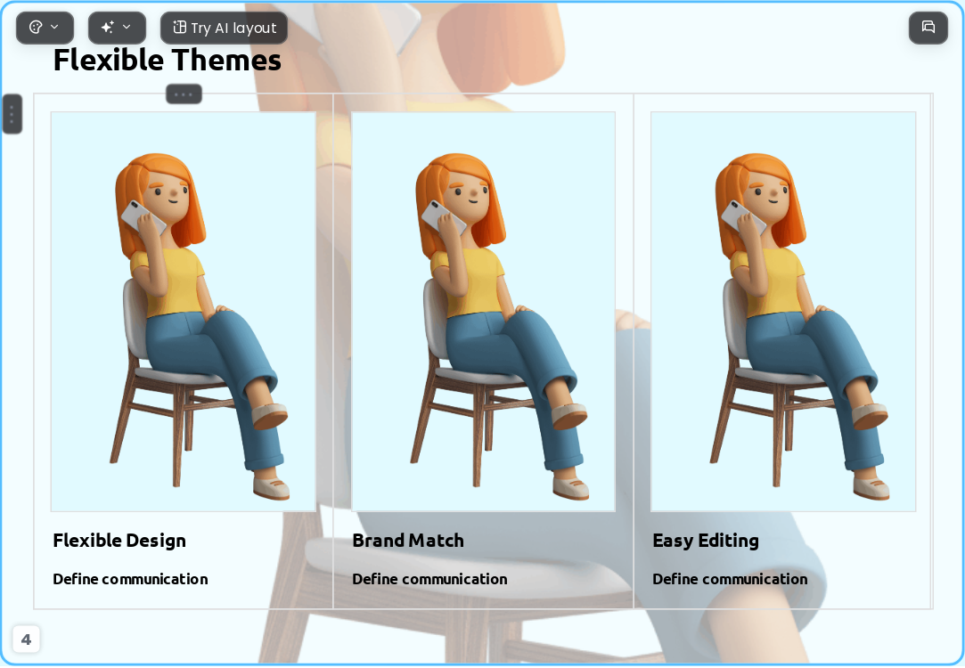 3D scene AI Presentation Template for Teaching Courseware 2026 - Slide 4
