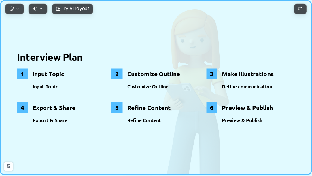 3D scene AI Presentation Template for Teaching Courseware 2026 - Slide 5