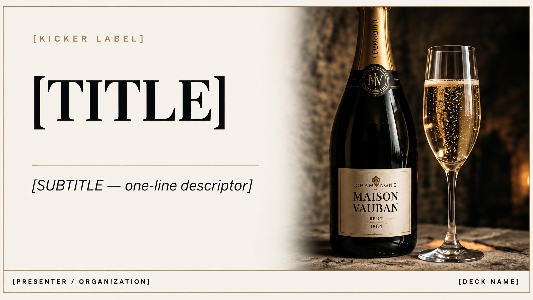 Champagne and Spirits Launch AI Slides for Brands 2026 - Slide 1