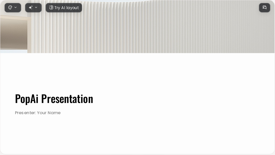 Warm Gray AI Presentation Template for Academic Report 2026