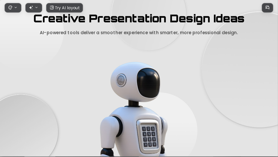Minimalist Technology AI Presentation Template for Teaching Courseware 2026