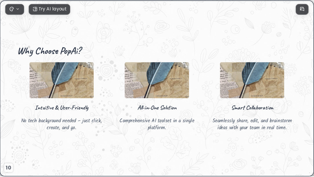 Creative Journey AI Presentation Template for Portfolio Showcase 2026 - Slide 10