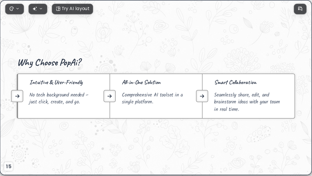 Creative Journey AI Presentation Template for Portfolio Showcase 2026 - Slide 15