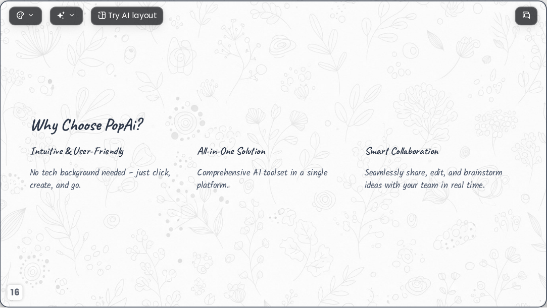 Creative Journey AI Presentation Template for Portfolio Showcase 2026 - Slide 16