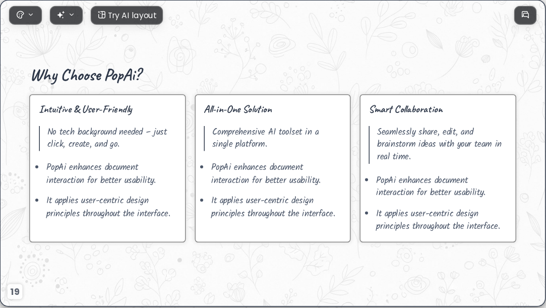 Creative Journey AI Presentation Template for Portfolio Showcase 2026 - Slide 19