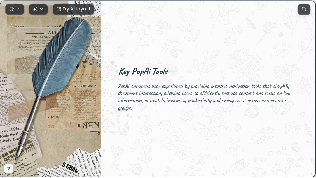 Creative Journey AI Presentation Template for Portfolio Showcase 2026 - Slide 2