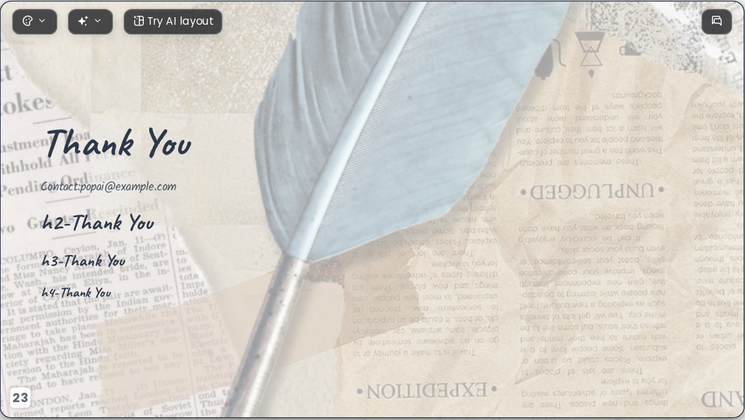 Creative Journey AI Presentation Template for Portfolio Showcase 2026 - Slide 23