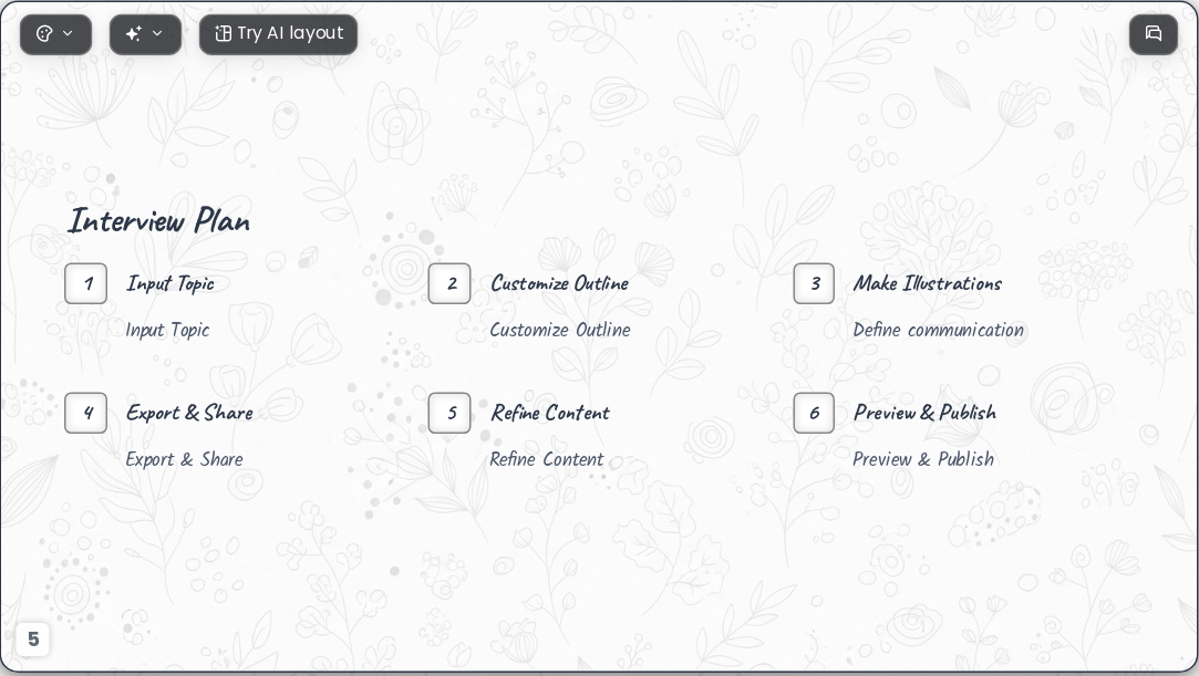Creative Journey AI Presentation Template for Portfolio Showcase 2026 - Slide 5