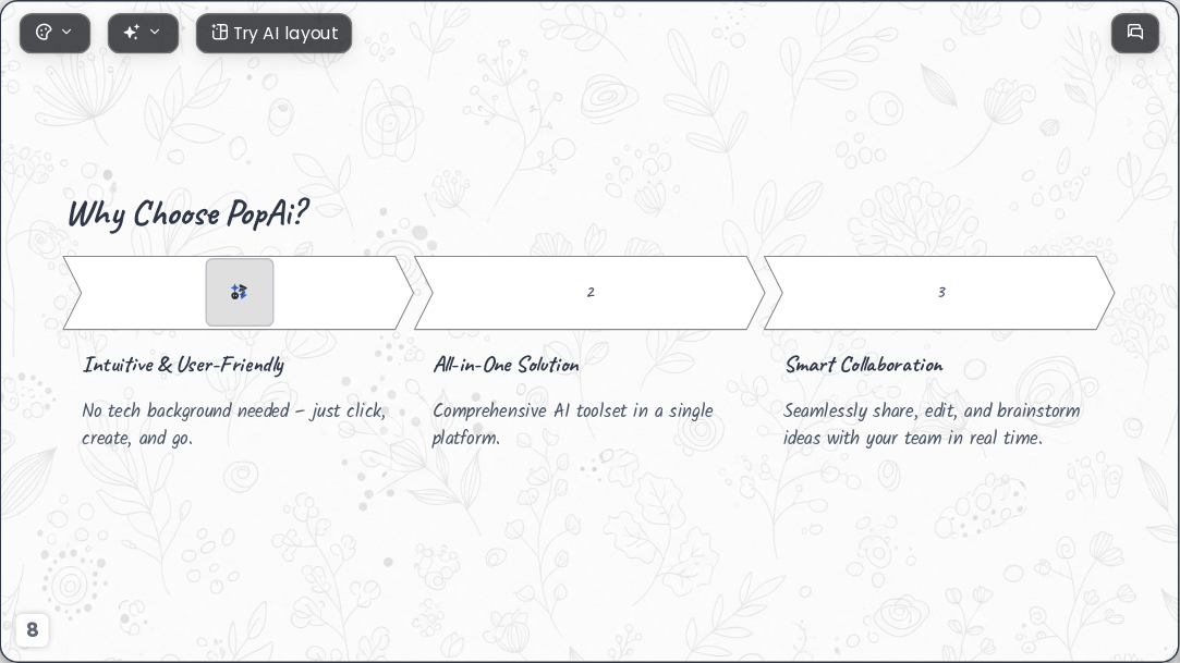 Creative Journey AI Presentation Template for Portfolio Showcase 2026 - Slide 8