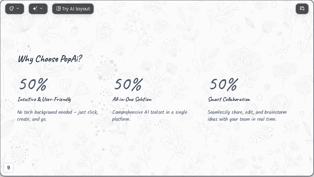 Creative Journey AI Presentation Template for Portfolio Showcase 2026 - Slide 9