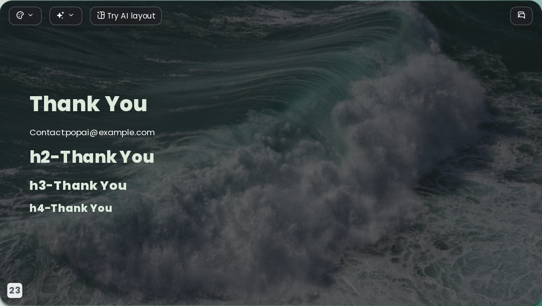 Ocean Green AI Presentation Template for Design Showcase 2026 - Slide 23