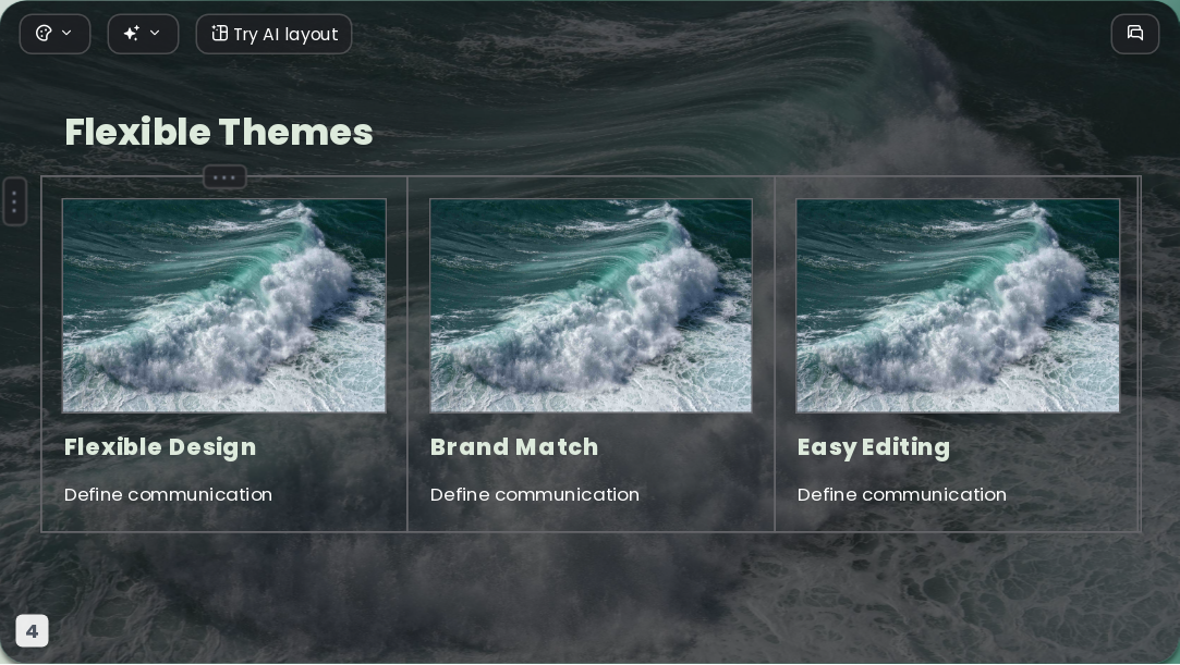 Ocean Green AI Presentation Template for Design Showcase 2026 - Slide 4