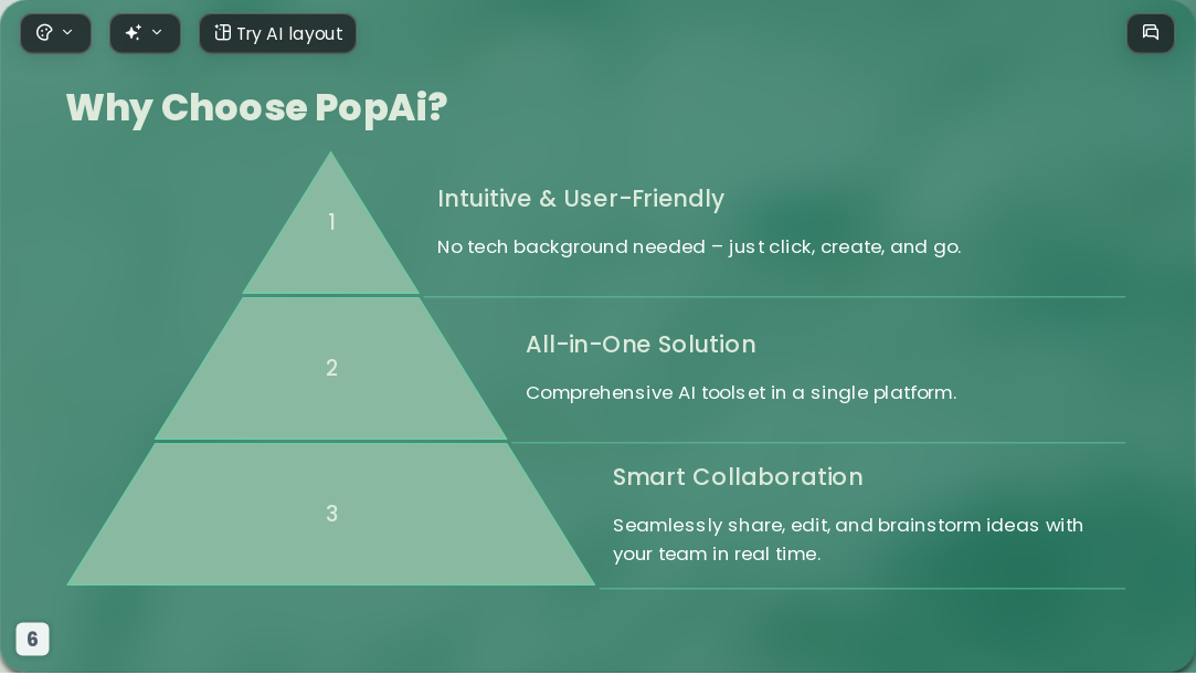Ocean Green AI Presentation Template for Design Showcase 2026 - Slide 6
