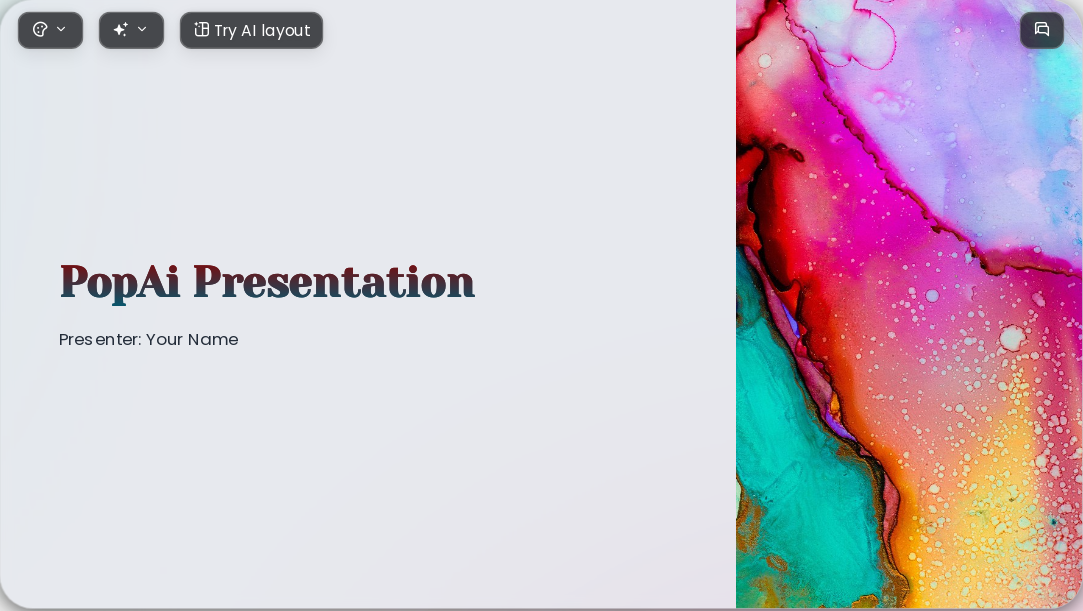 Colorful Colors AI Presentation Template for Teaching Courseware 2026