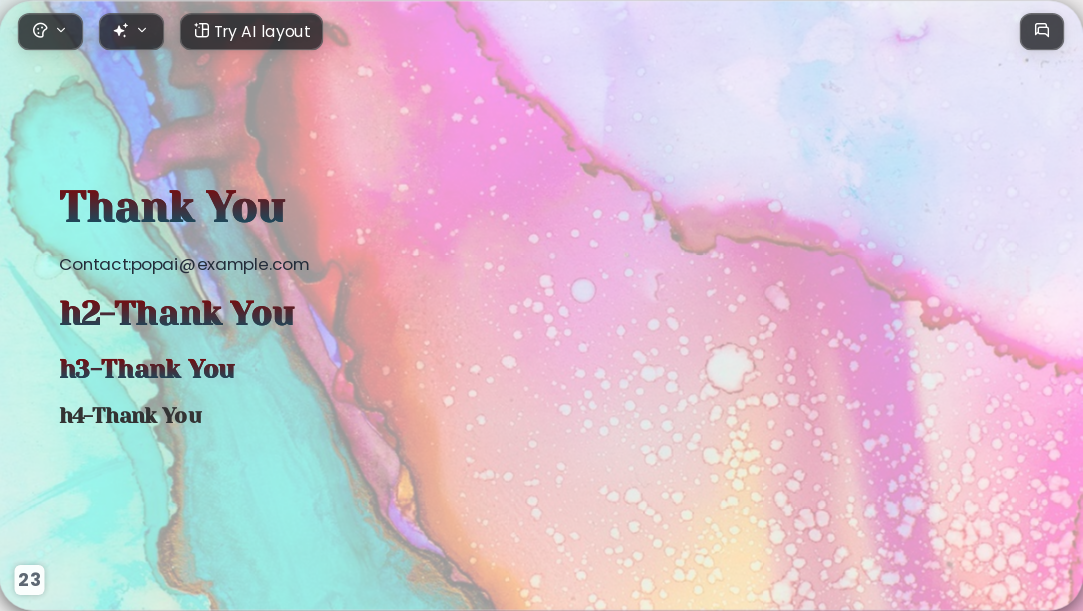 Colorful Colors AI Presentation Template for Teaching Courseware 2026 - Slide 23