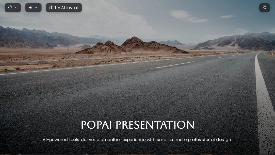Highway Aesthetic AI Presentation Template for Artwork Showcase 2026.