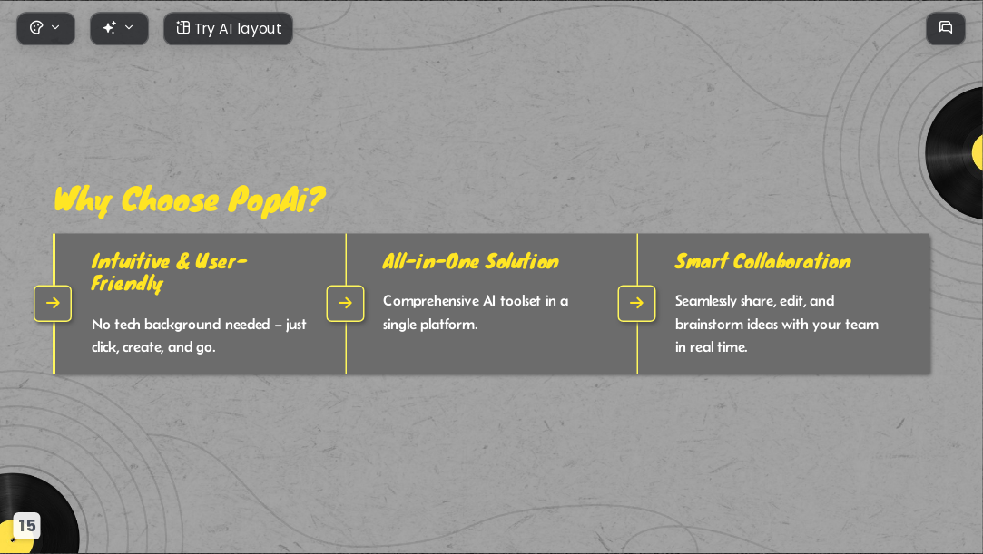 Vinyl Shadows AI Presentation Template for Artwork Showcase 2026 - Slide 15