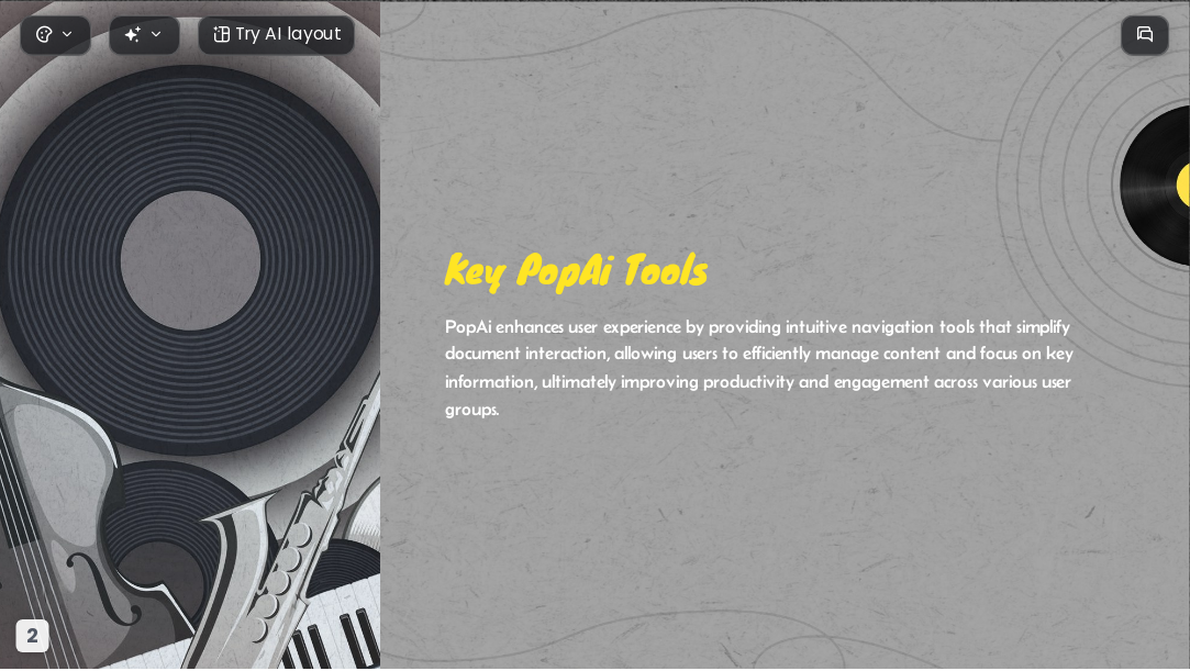Vinyl Shadows AI Presentation Template for Artwork Showcase 2026 - Slide 2