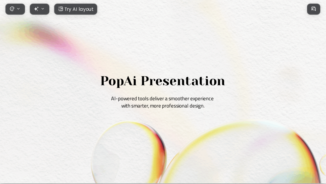 light bubbles AI Presentation Template for Teaching Courseware 2026