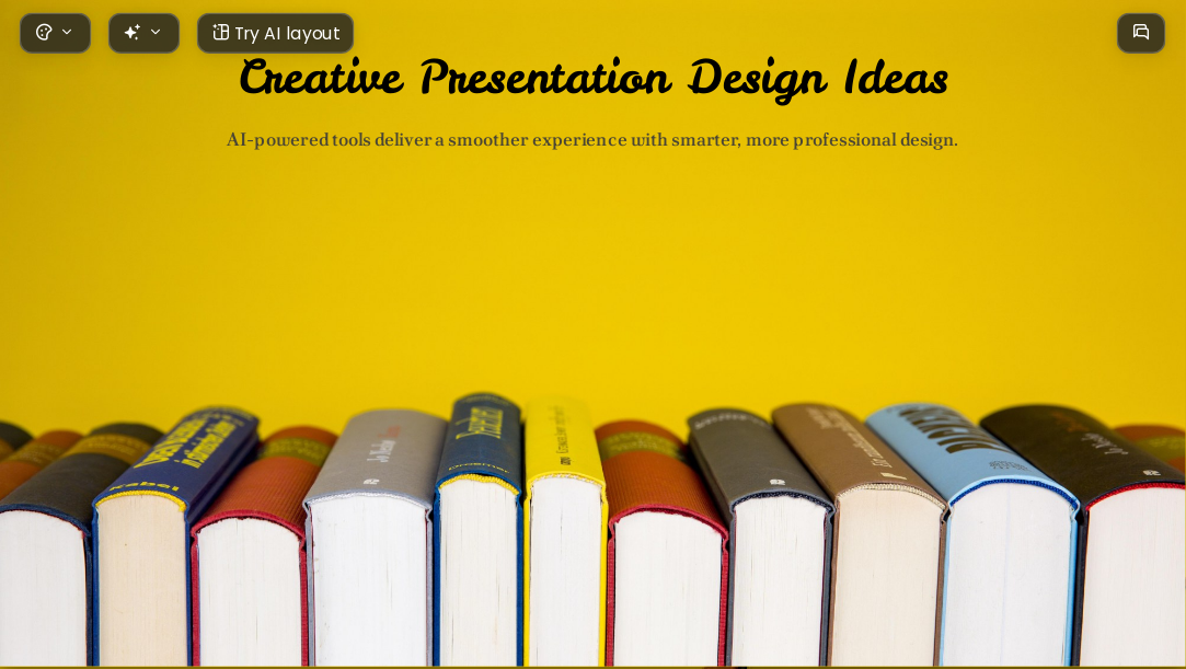 Numerous books AI Presentation Template for Academic Report 2026
