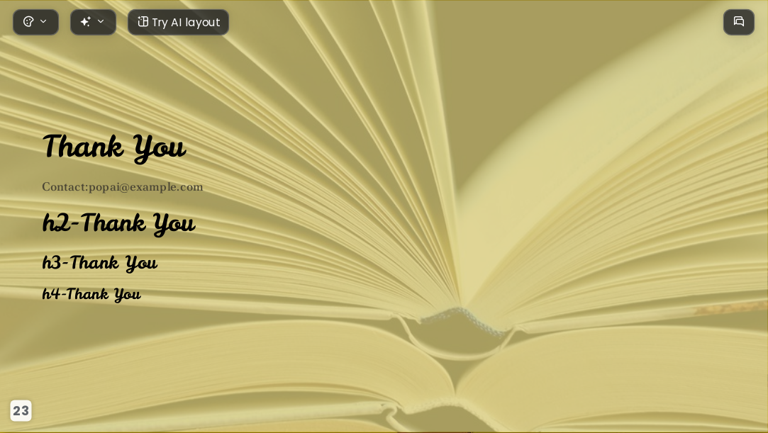 Numerous books AI Presentation Template for Academic Report 2026 - Slide 23