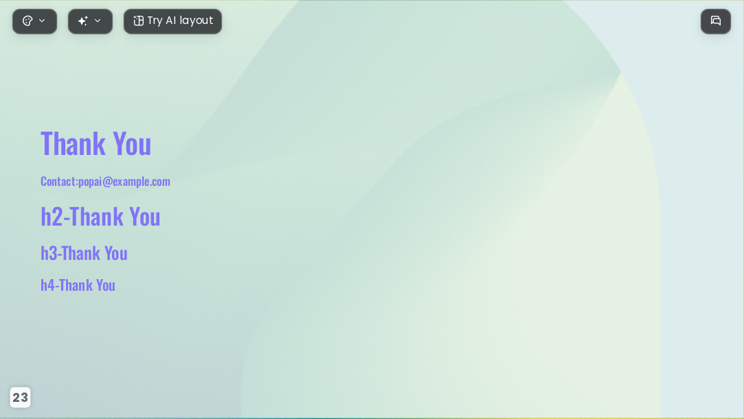 green gradient AI Presentation Template for Portfolio Showcase 2026 - Slide 23