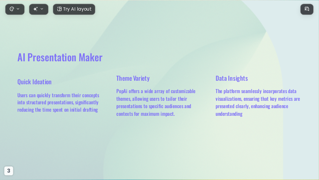 green gradient AI Presentation Template for Portfolio Showcase 2026 - Slide 3
