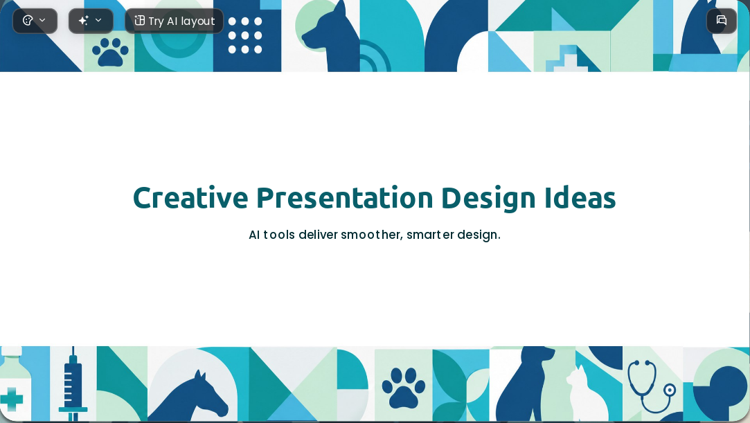 Veterinary Medicine AI Presentation Templates for Animal Healthcare Professionals 2026 - Slide 1
