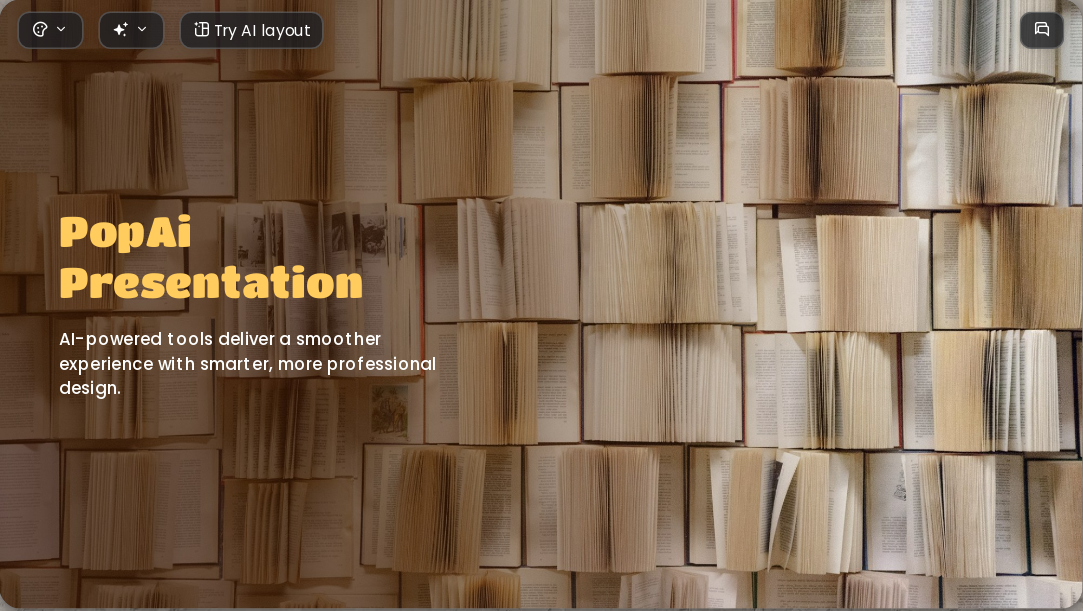 Cover to Cover AI Presentation Template for Academic Report 2026