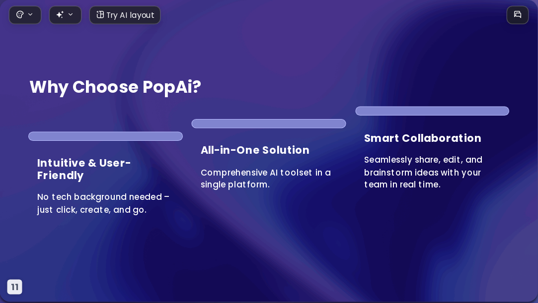 Gold-laced Purple AI Presentation Template for Portfolio Showcase 2026 - Slide 11
