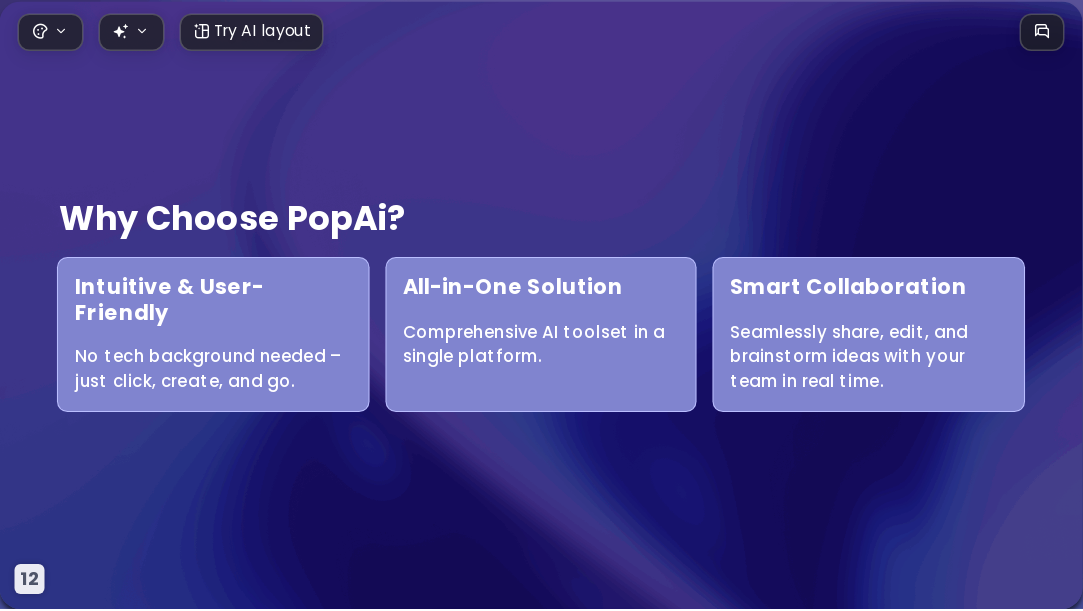 Gold-laced Purple AI Presentation Template for Portfolio Showcase 2026 - Slide 12