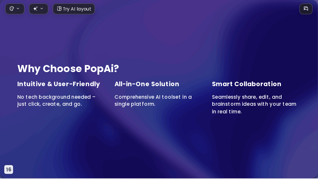 Gold-laced Purple AI Presentation Template for Portfolio Showcase 2026 - Slide 16