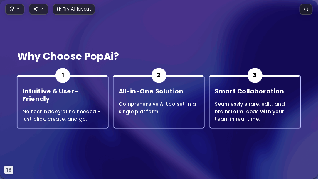 Gold-laced Purple AI Presentation Template for Portfolio Showcase 2026 - Slide 18